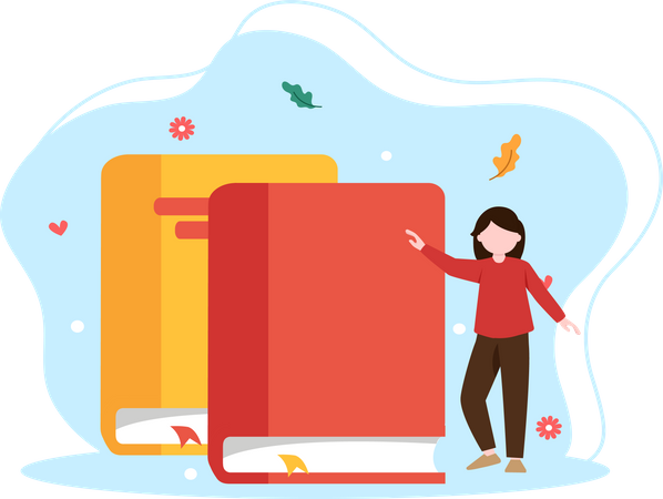 Buchleser  Illustration