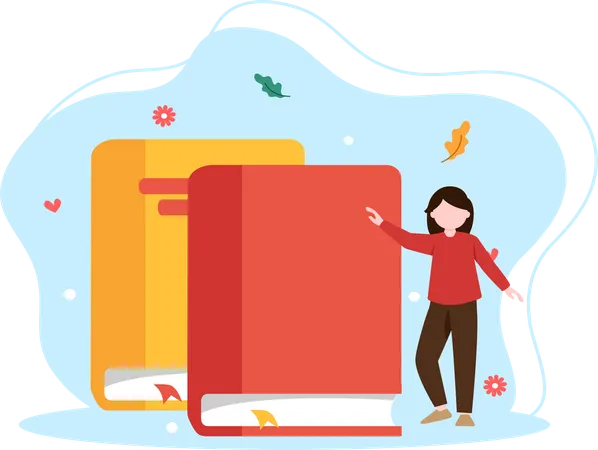 Buchleser  Illustration