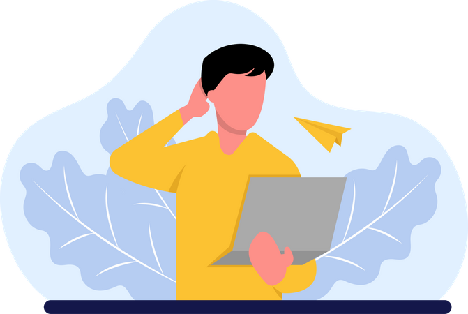 Buchleser  Illustration