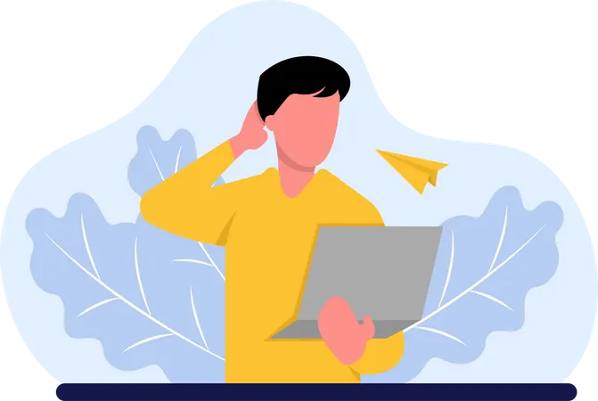 Buchleser  Illustration