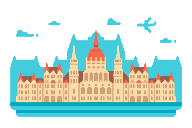 Budapest Parliament  Illustration