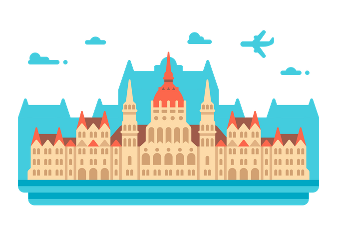 Budapest Parliament  Illustration