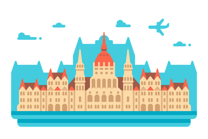 Budapester Parlament  Illustration
