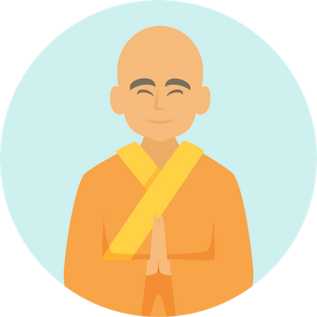 Buddhist Monk  Illustration