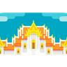buddhist temples illustration svg