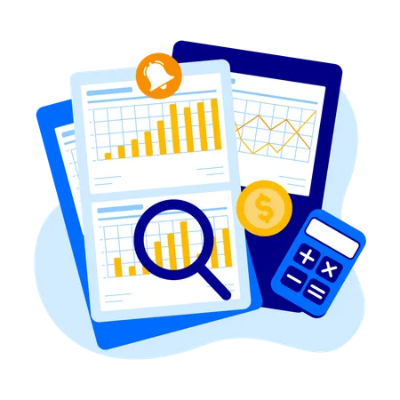 Budget Calculate  Illustration