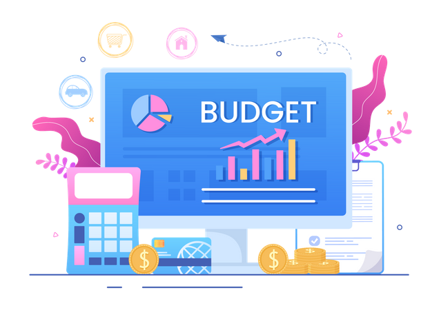 Budget calculation Illustration