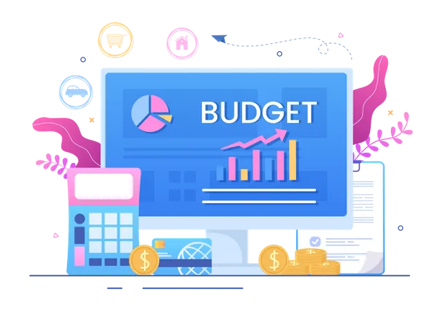 Budget calculation Illustration