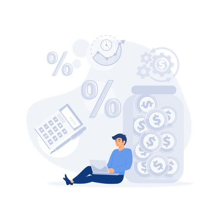 Budget Calculation  Illustration