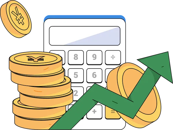 Budget calculation with profit  Illustration