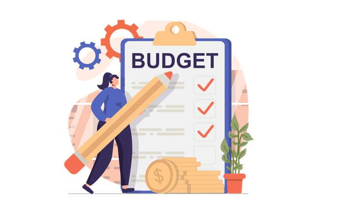 Budget financier  Illustration