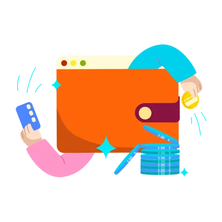 Budget Management App  Illustration