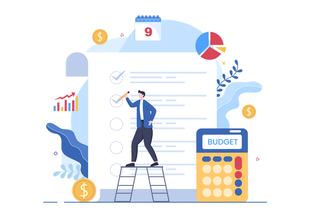 Budget management by CA  Illustration