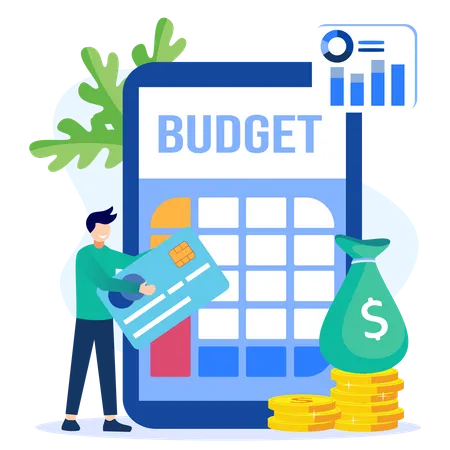 Budget planning  Illustration