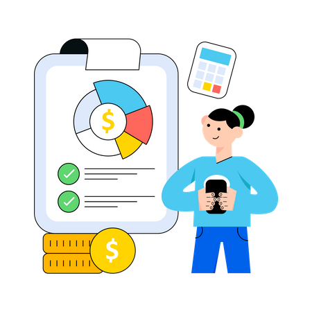 Budget Planning  Illustration