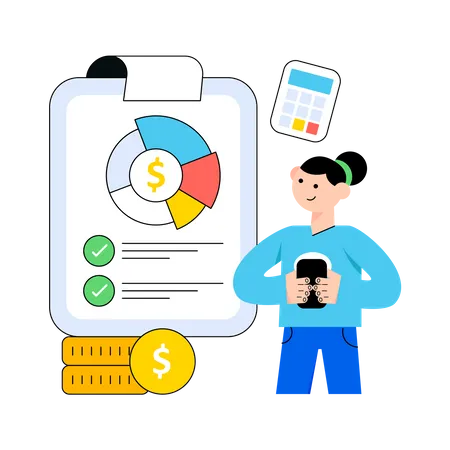 Budget Planning  Illustration