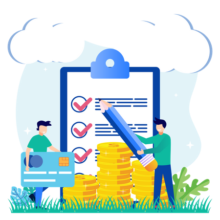 Budget Planning  Illustration