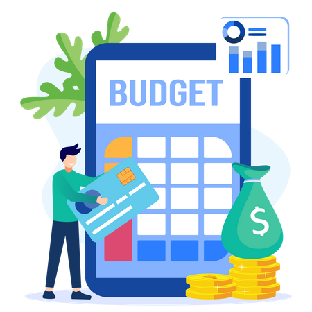 Budgetplanung  Illustration