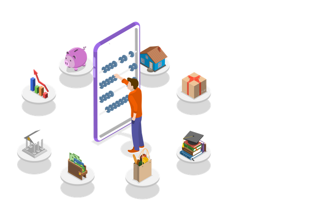 Budgetplanung  Illustration