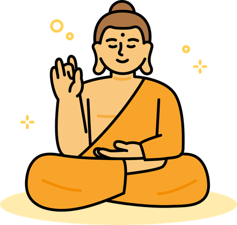 Buddha-Figur  Illustration