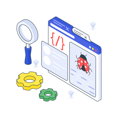 Bug Software Testing  Illustration