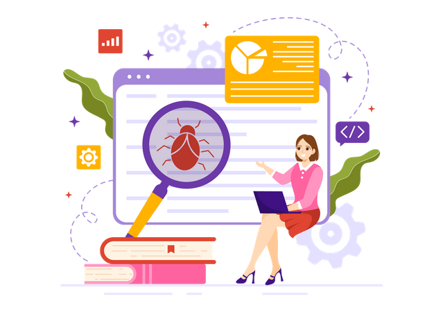 Bug Testing  Illustration