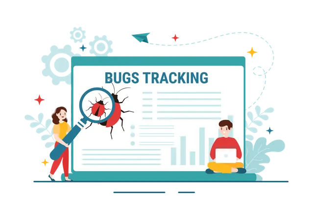 Bug Tracking Illustration