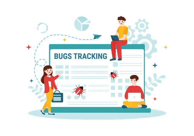 Bug Tracking Illustration