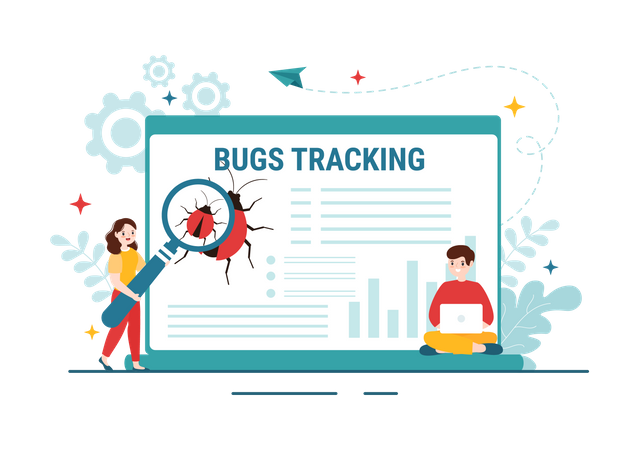 Bug Tracking  Illustration