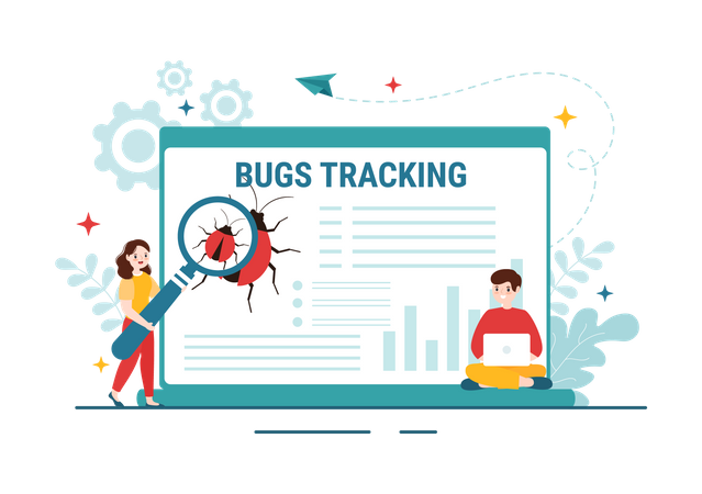 Bug Tracking  Illustration