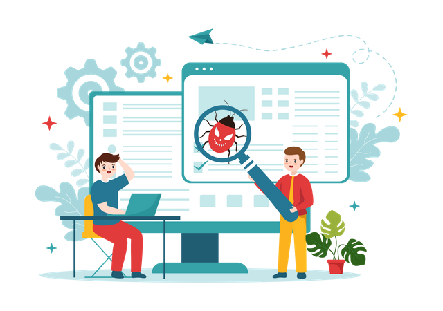 Bug Tracking  Illustration
