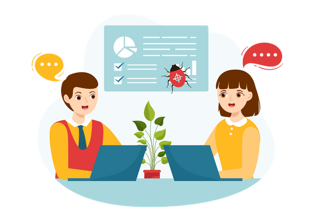Bug Tracking  Illustration