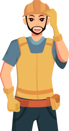 Builder Man  Illustration