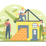 building home illustration