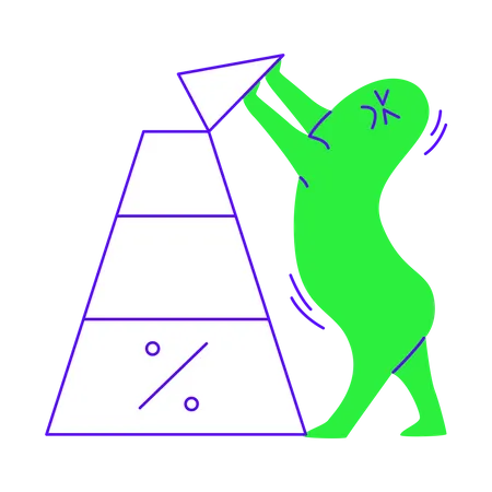 Building a pyramid chart Illustration