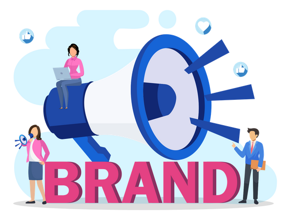 Building Brand Marketing Strategy  Illustration