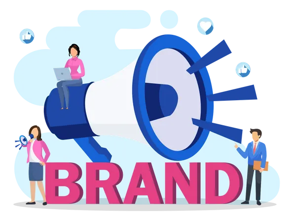 Building Brand Marketing Strategy  Illustration