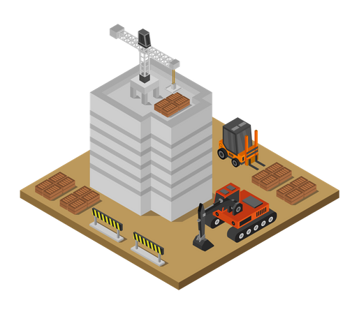 Building construction Illustration