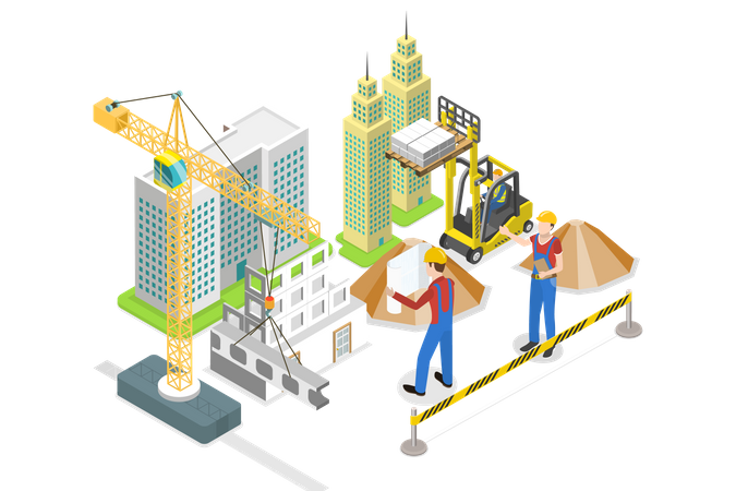Building Industry Illustration