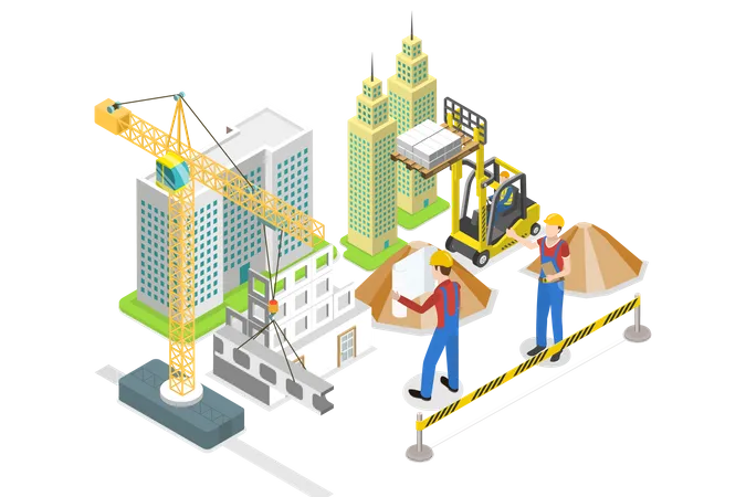 Building Industry  Illustration