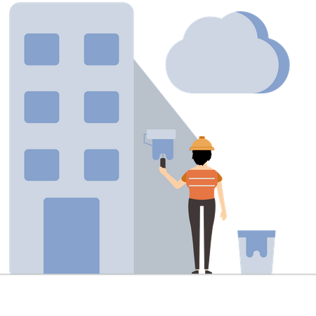 Building Painter  イラスト