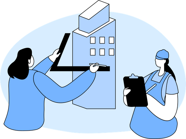 Building Project  Illustration