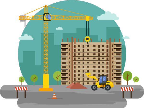 Building work  Illustration
