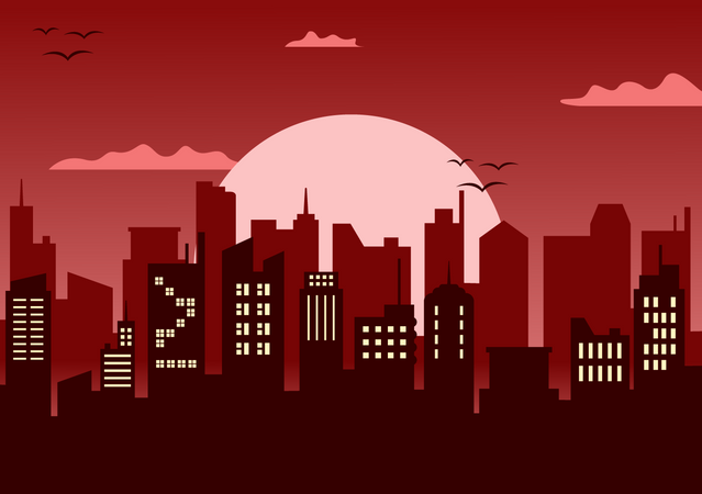 Buildings Background  Illustration