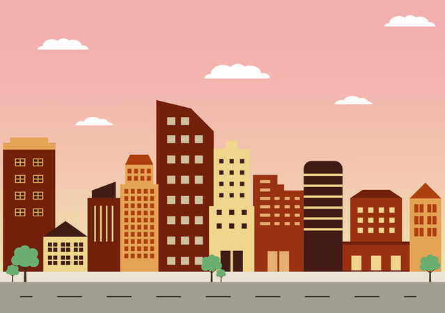 Buildings Background  Illustration