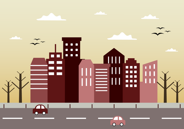 Buildings Background  Illustration