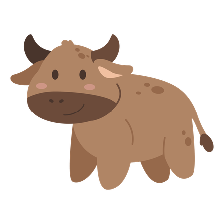 Bull calf  Illustration