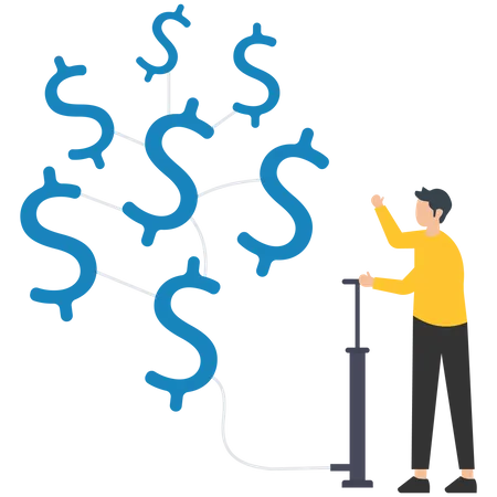 Bulle d'investissement  Illustration