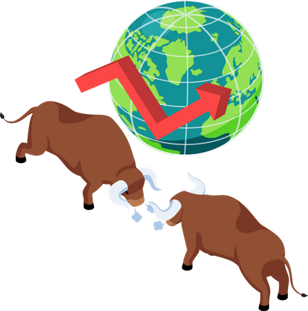 Bullish stock market condition  Illustration