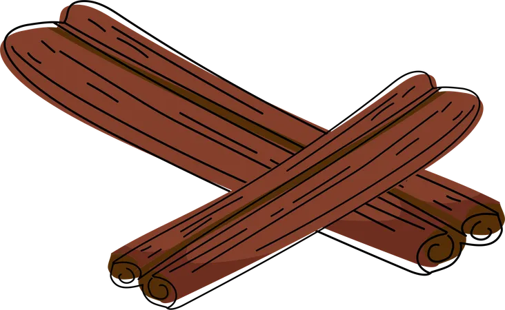 Bundle of Cinnamon  Illustration